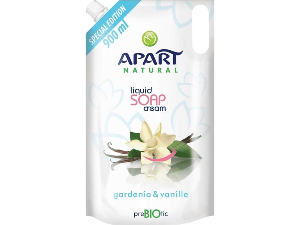 Apart Natural Prebiotic Gardenia liquid soap and vanilla 900ml