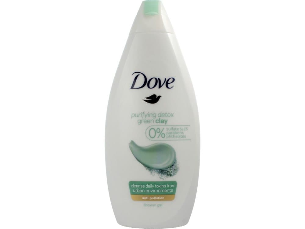 Dove Purifying Detox Green Clay Shower Gel Anti - Pollution 500ml