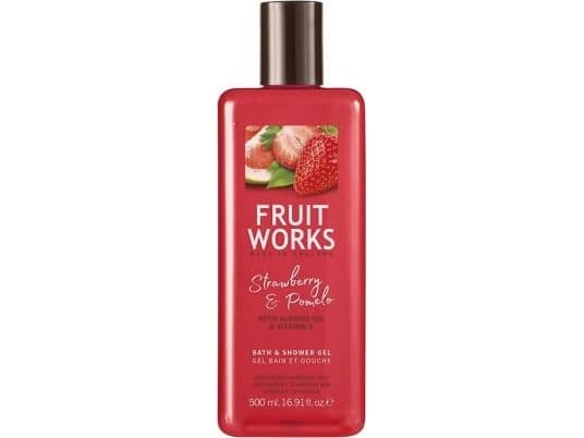Grace Cole Fruit Works Bath & Shower Gel Strawberry and Pomelo 500ml