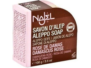 Najel Aleppo Soap with DAMASCUS ROSE 100g