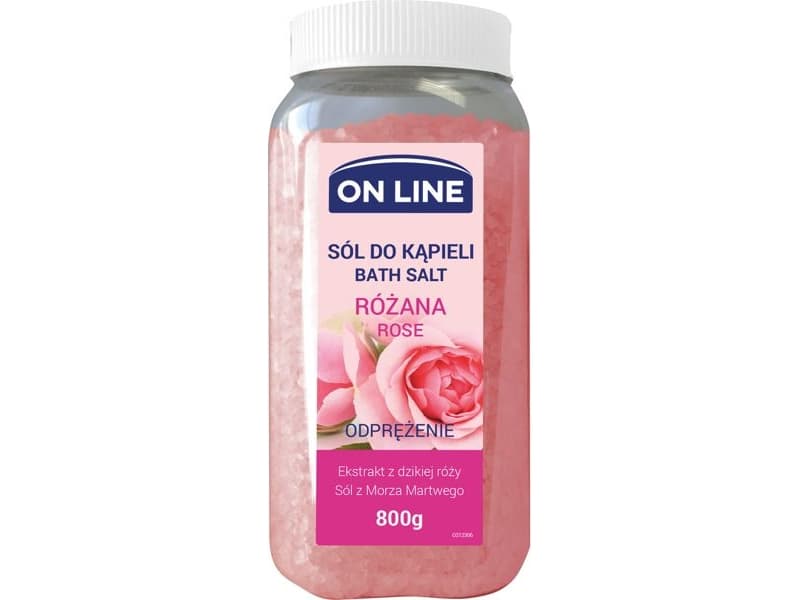 On Line Relaxing bath salt Rose 800g