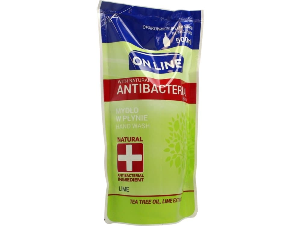 On Line Antibacterial liquid soap Lime 500ml