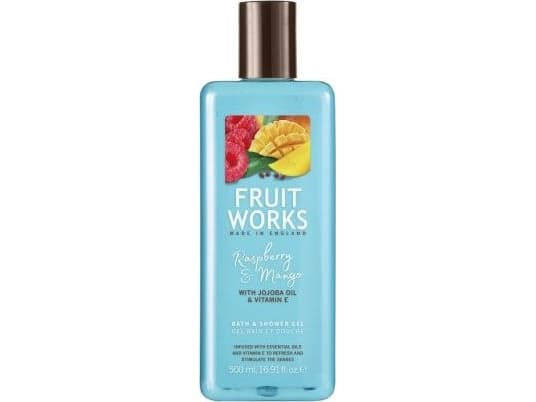 Grace Cole Fruit Works Bath & Shower Gel Raspberry and Mango 500ml