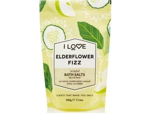 I LOVE_Scented Bath Salts beroligende og avslappende badesalt Elderflower Fizz 500g