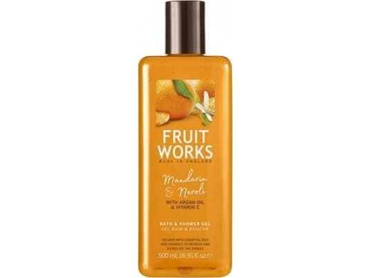 Grace Cole Fruit Works Bath & Shower Gel Tangerine & Neroli 500ml