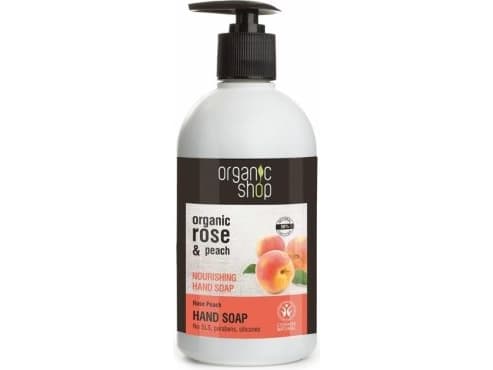 Organic Shop Liquid Soap Rose Peach Hand Soap 500ml