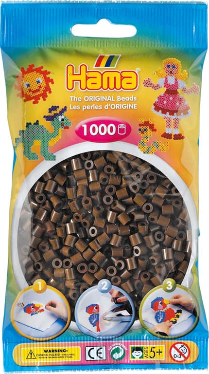 Beads to Plate Hama Midi Brown 1000pcs 207-12