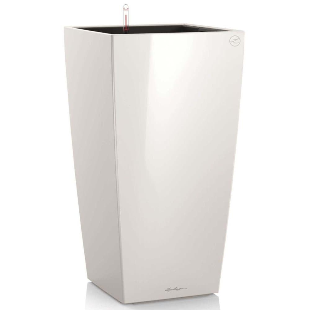LECHUZA Plantekasse Cubico 50 ALL-IN-ONE høyglans hvit 18161
