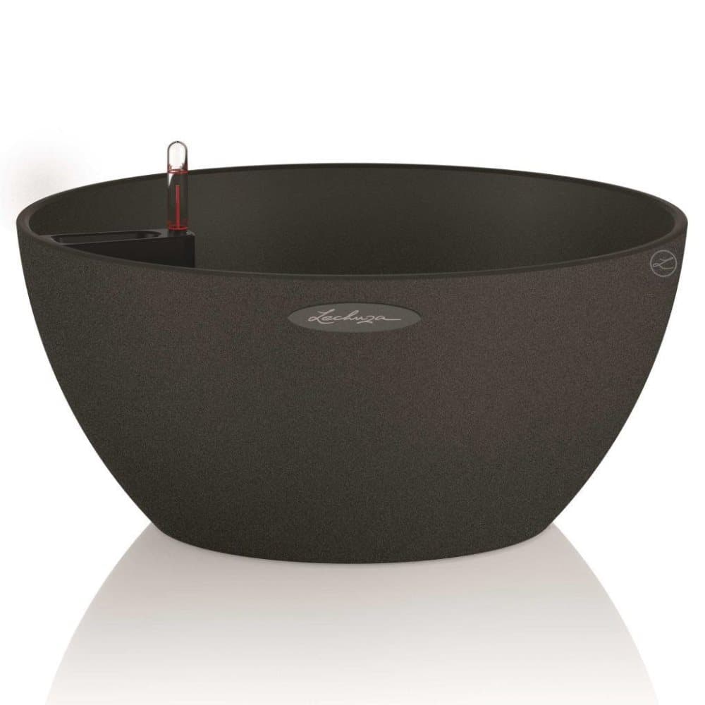 LECHUZA Plantekasse CUBETO Color 30 ALL-IN-ONE grafitt svart 13832