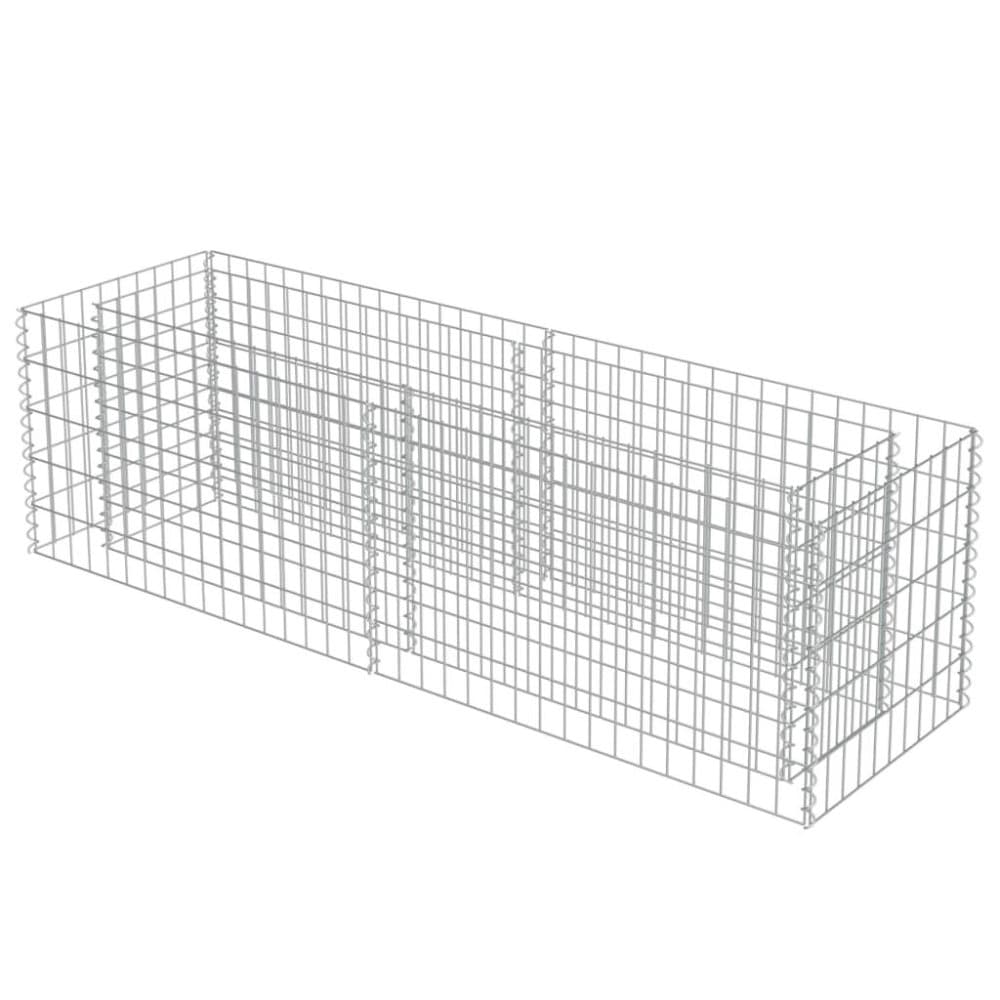 vidaXL Gabion høybed galvanisert stål 180x50x50 cm