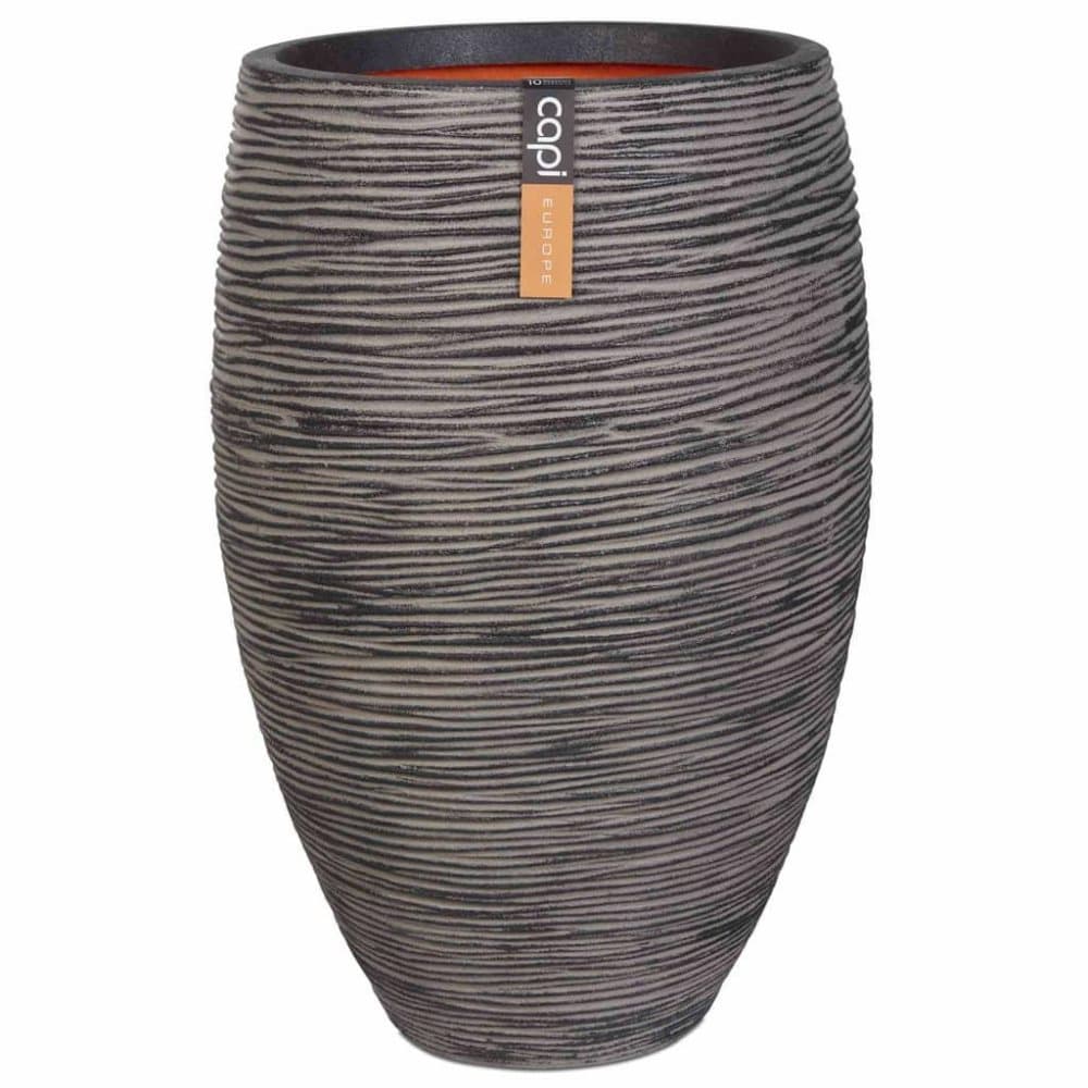 Capi Blomsterpotte Nature Rib elegant Deluxe 40x60 cm antrasitt KOFZ1131