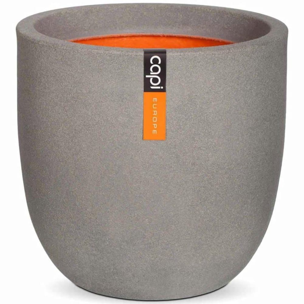 Capi Eggformet plantepotte Urban Smooth 43x41 cm grå KGR933
