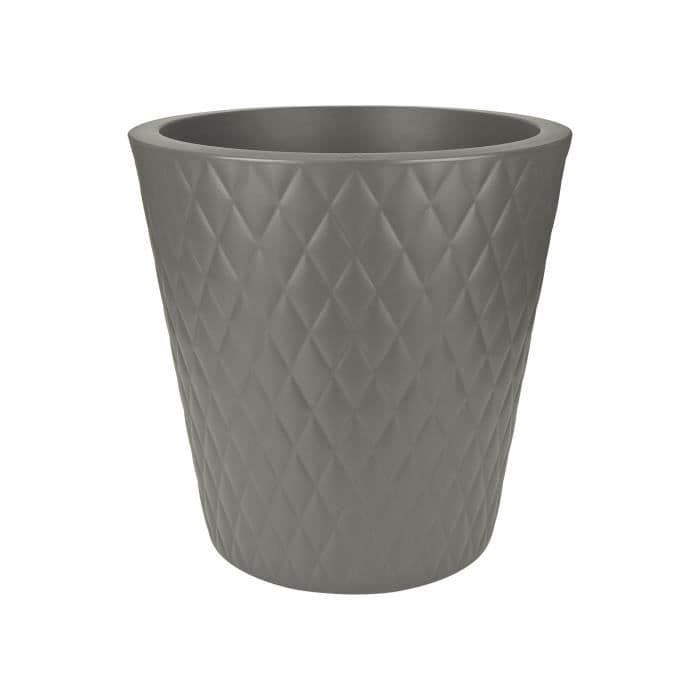 ELHO Pure Straight Crystal kukkaruukku - 47 cm - Sementtiharmaa
