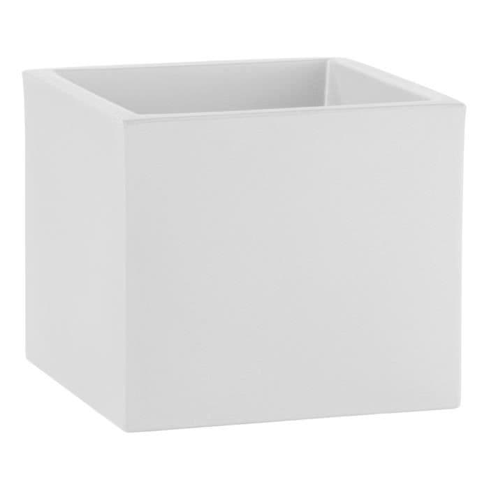 PLASTIKEN Den roto-formade cubo blomkruven - 38 x 38 x 33 cm - vit
