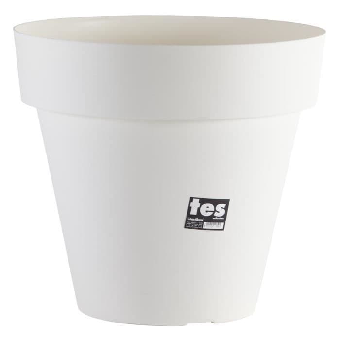 PLASTIKEN Blomsterpotte Tes - 48 cm - Hvid