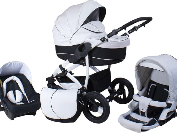 Diuk Barnvagn 3 in 1 - White