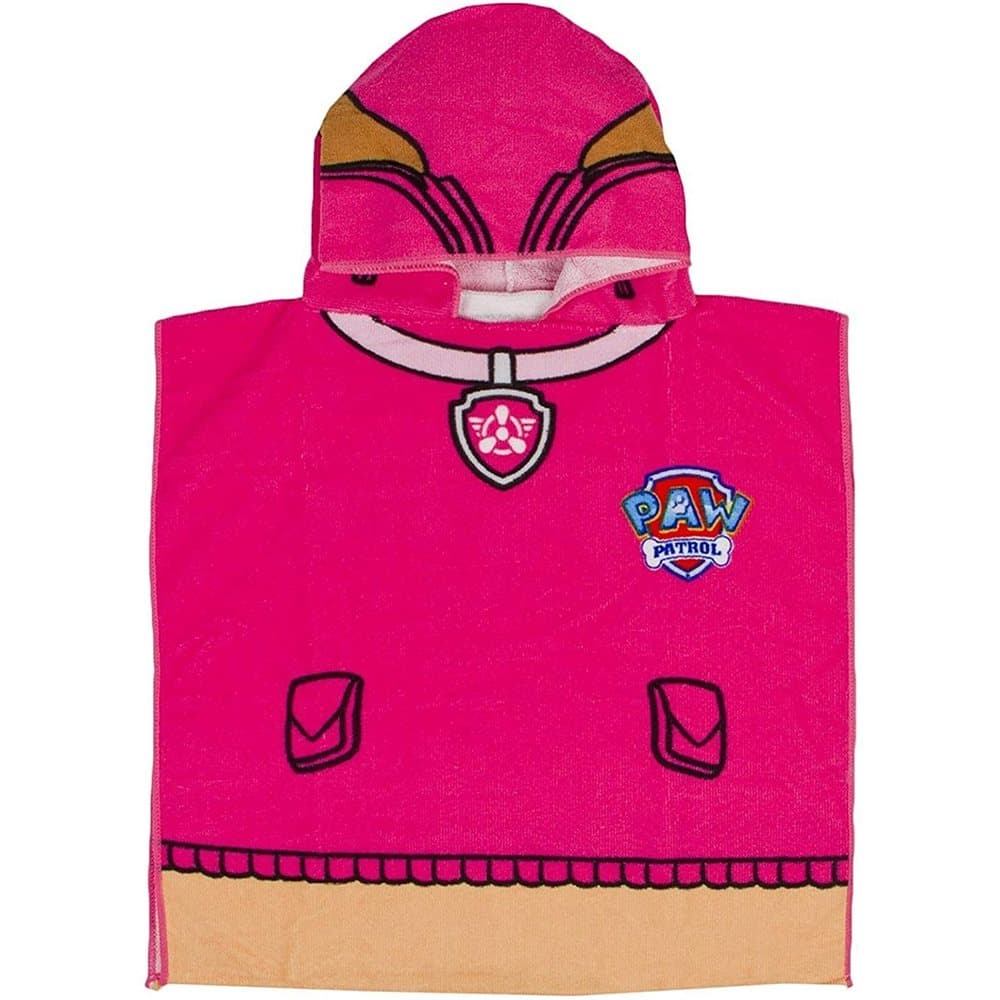 Paw Patrol Childrens/Kids Hooded Towel Poncho