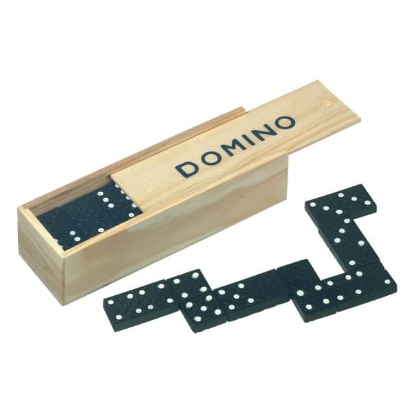 Traditional Games Dominoes 28 Pieces Black & White