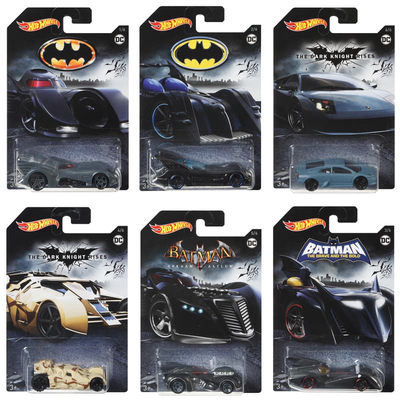 Exklusiv samling - 6Pack Hot Wheels Batman Fordon Assortment
