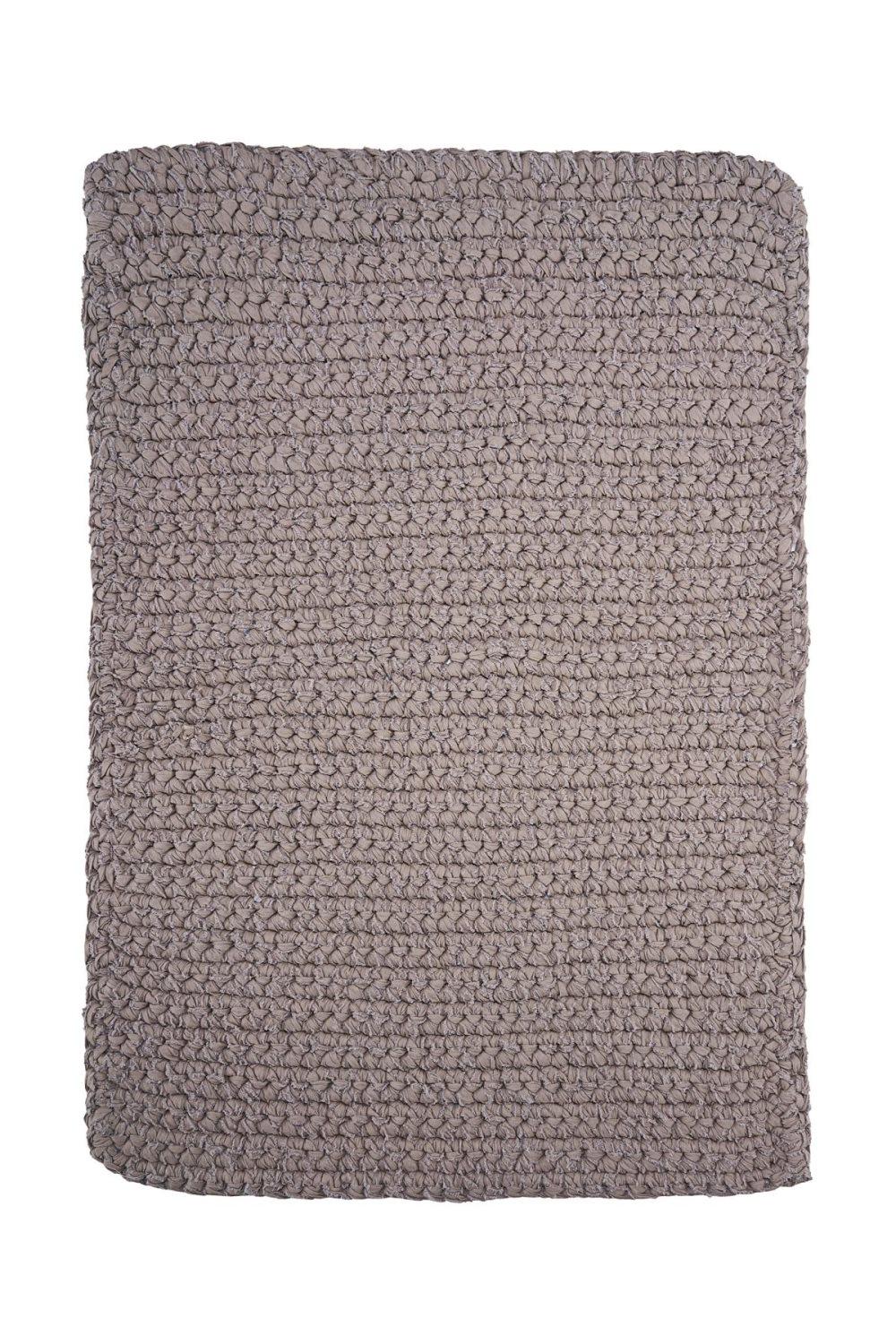 Teppe Crochet, L90 cm B60 cm, Grå, House Doctor