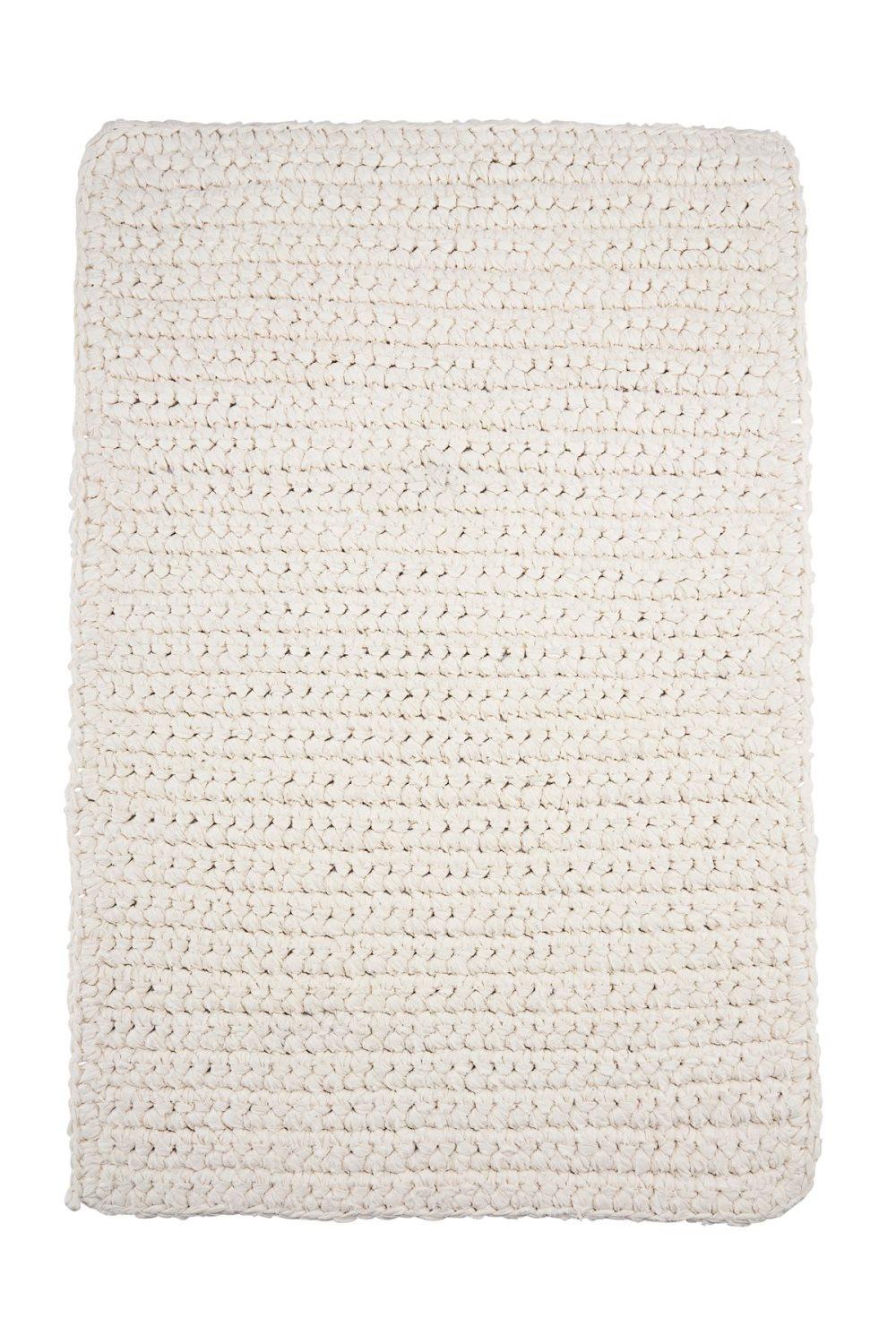 Teppe Crochet, L90 cm B60 cm, Hvit, House Doctor