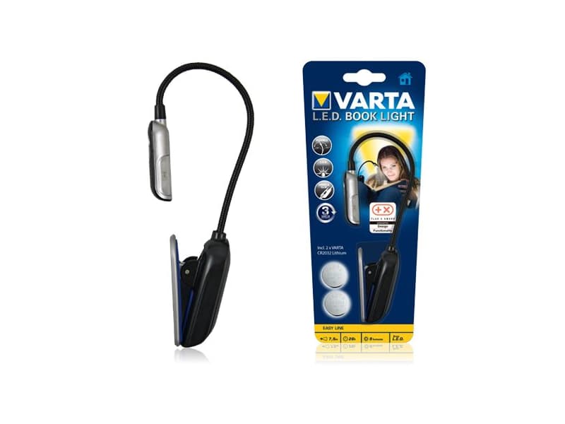 Varta Easy Line 16618 - Leselys - LED - klemmemonterbar - kjølilg hvitt lys