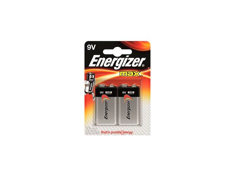 Energizer Max - Batteri 2 x 6LR61 / 9V - Alkalisk