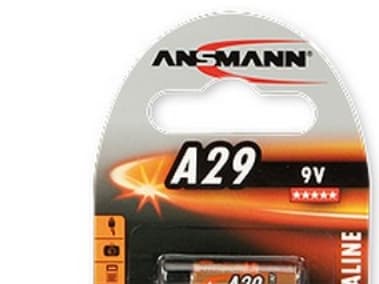 Ansmann A 29, Engangsbatteri, Alkalinsk, 9 V, 1 stykker, Oransje, Blister