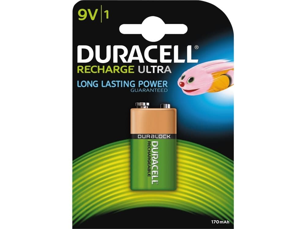 Recharge Ultra 9V 170mAh Batteries, 1pk