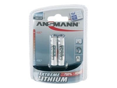 ANSMANN Extreme Lithium Micro - Batteri 2 x AAA-type - Li