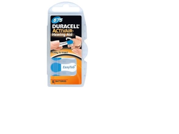 Duracell Hearing aid battery PR44 6pcs