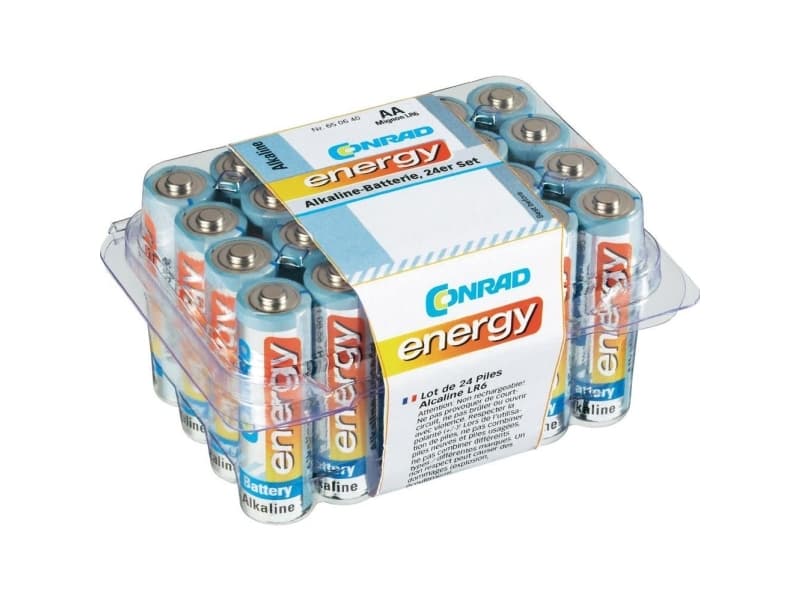 Conrad 650640, Single-use battery, AA, Alkalinsk, 1,5 V, 24 stykker, 2600 mAh