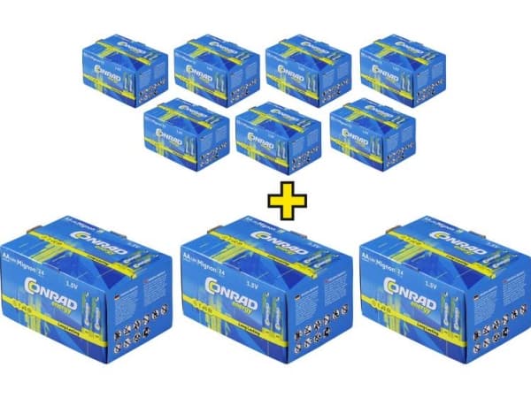 Conrad energy AA-batteri Alkali-mangan 1.5 V 240 stk