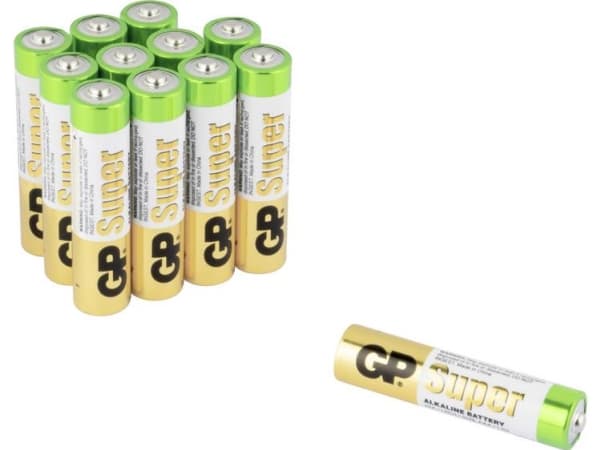 GP Batterier Super 8+4 AAA-batteri Alkaline Mangan 1,5 V 12 st