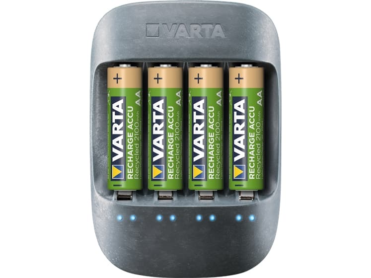 Varta Eco Charger, Household battery, AC, Nickel-metallhydrid (NiMH), AA,AAA, Svart, Plast