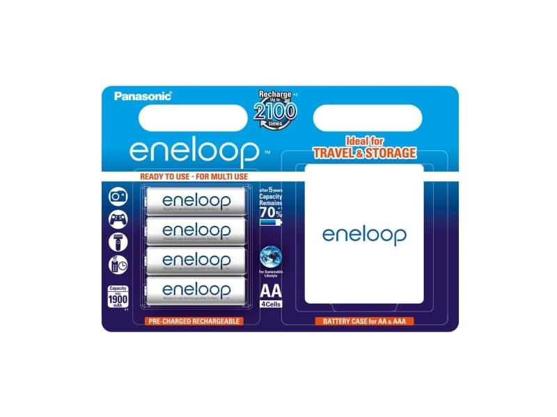 Panasonic eneloop BK-3MCCEC4BE - Batteri 4 x AA-type - NiMH - (ladbare) - 1900 mAh
