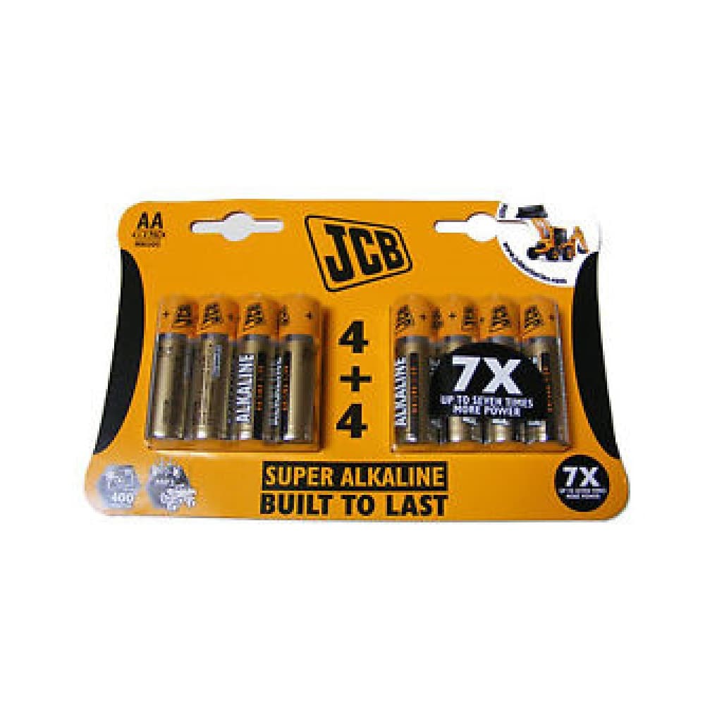 JCB Super Alkaline AA Batteries