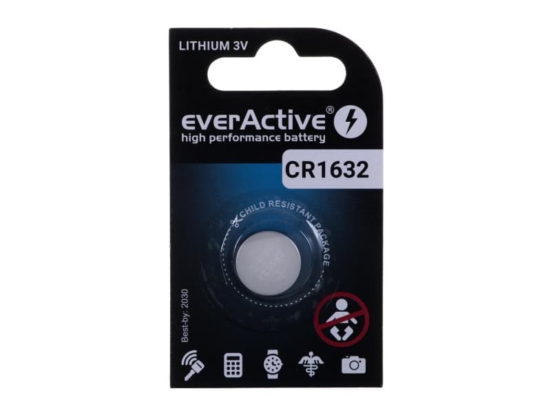 Lithium battery CR1632 everActive 1 pc.