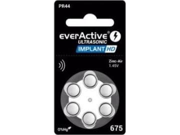 everActive Hearing aid batteries 675/PR44 everActive IMPLANT_HD_675- 6 pieces