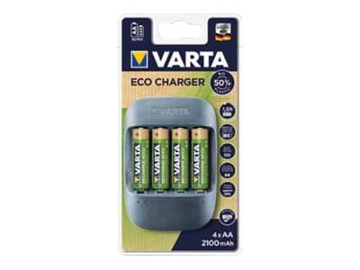 Varta 57680, Alkali, Nikkelimetallihybridi (NiMH), AA, AAA, 4 kpl, Sisältää paristot
