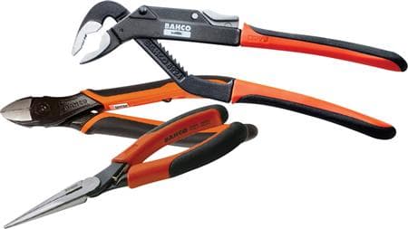 BAHCO Tangsæt bestående af ERGO™ bidetang 2101G-160IPERGO™ 8224IP vandpumpetangERGO™ spidstang 2430G-190HD
