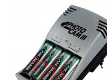 ANSMANN Photo Cam Power Set III Batterilader (for 4xAA Panasonic Eneloop Batterilader NiMH, NiCd, Li jon |