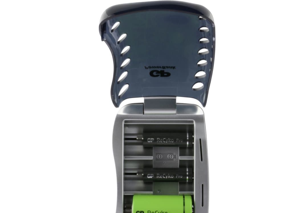 GP Batteries Universal Oplader til runde celler NiMH R03 (AAA), R6 (AA), R14, R20, 9 V blokbatteri