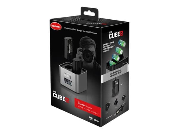 Hähnel PROCUBE2 - Batterilader - (for 4xAA, 4xAAA) + bilstrømadapter - 2.4 A