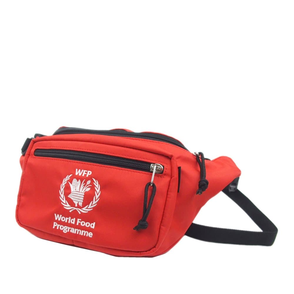 Balenciaga World Food Programme Nylon Belt Bag Red