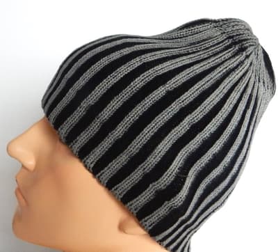 Mössa - Baggy - Beanie - Unisex | Grå/Svart