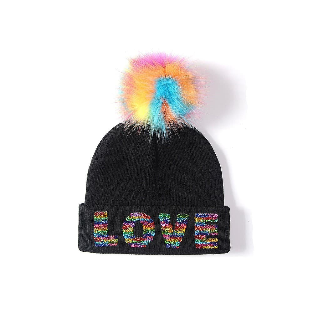 Intrigue Kvinnor / Damer Sequin Bobble Hat Beanie