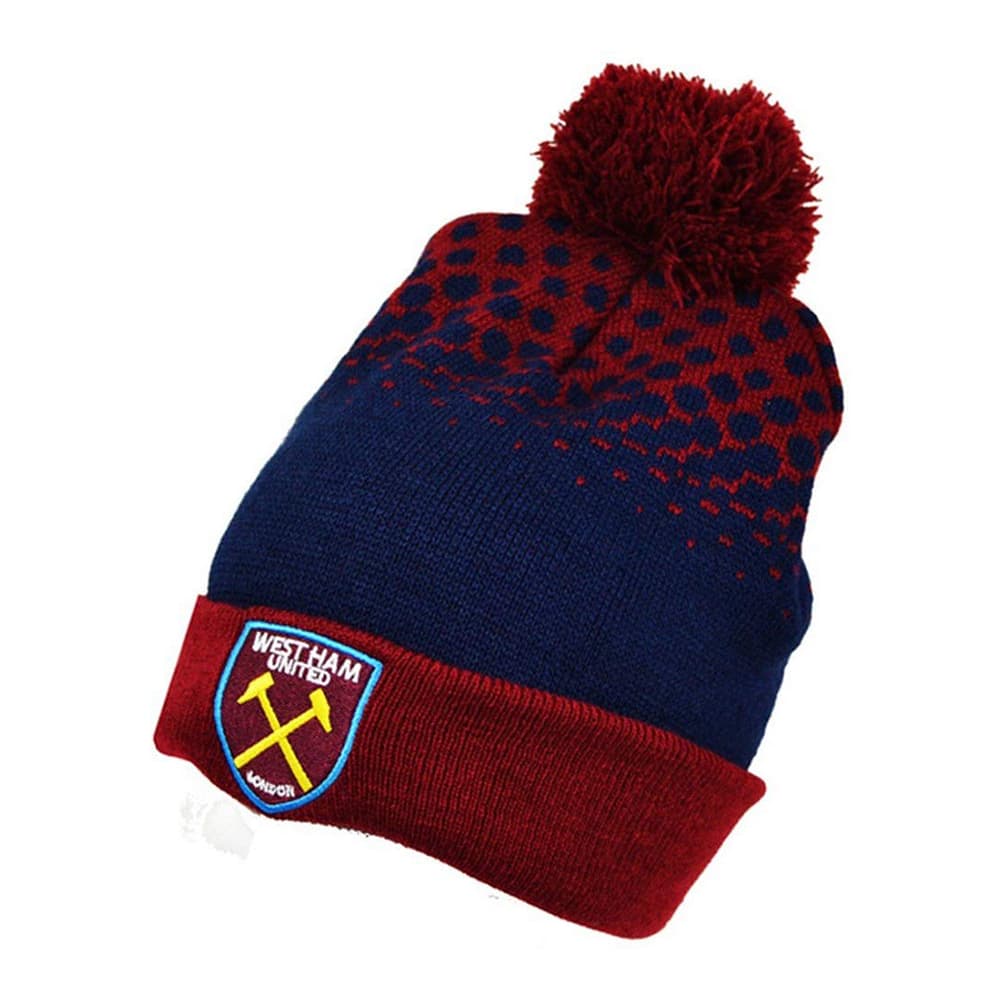 West Ham United FC Unisex Fade Bobble Hat