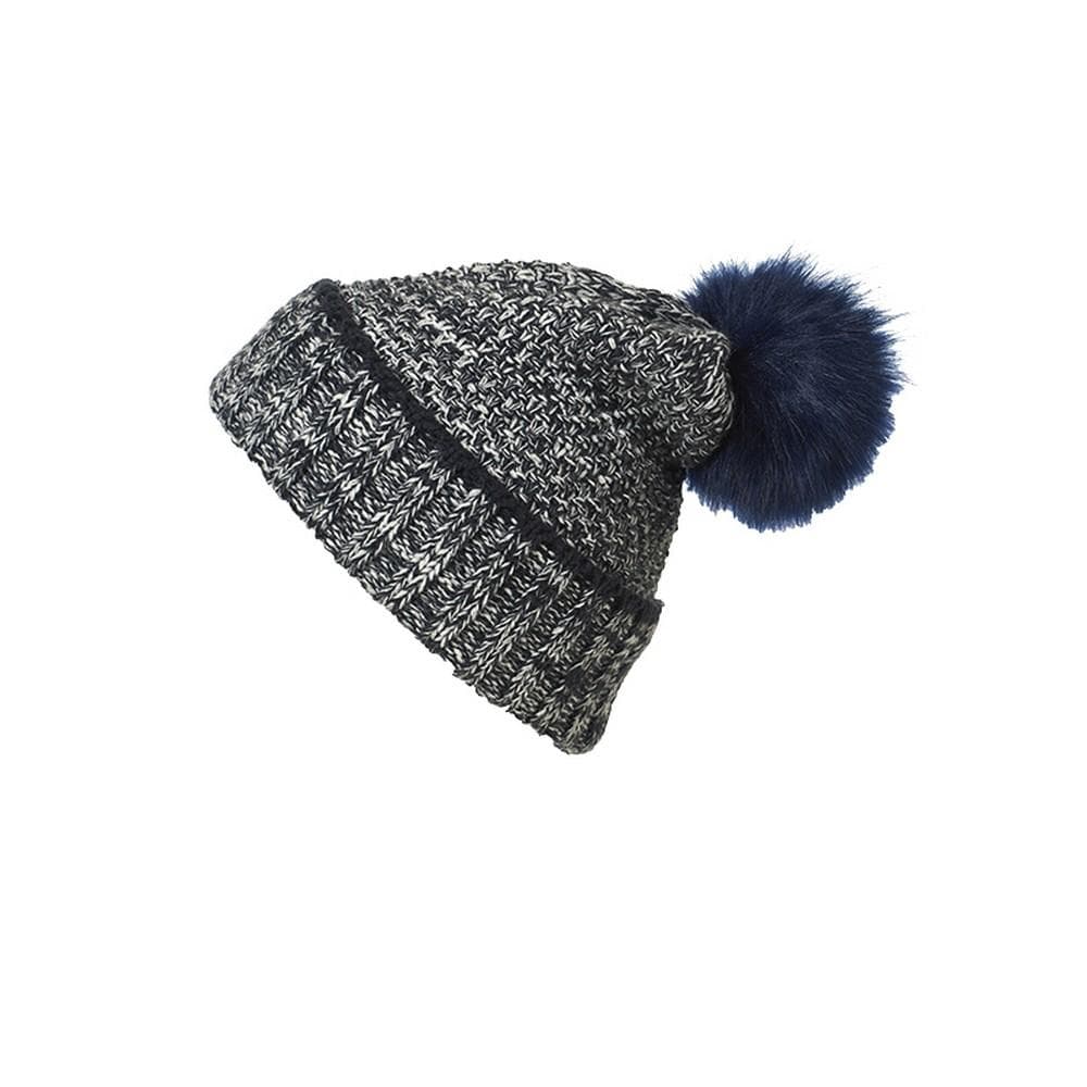 Myrtle Beach Womens/Ladies Pompom Melange Beanie