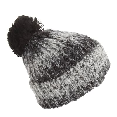 Kvinder/Damer strikket vintermåtte med Pom Pom
